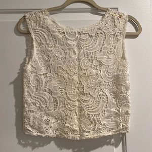 Rachel Zoe White Lace top